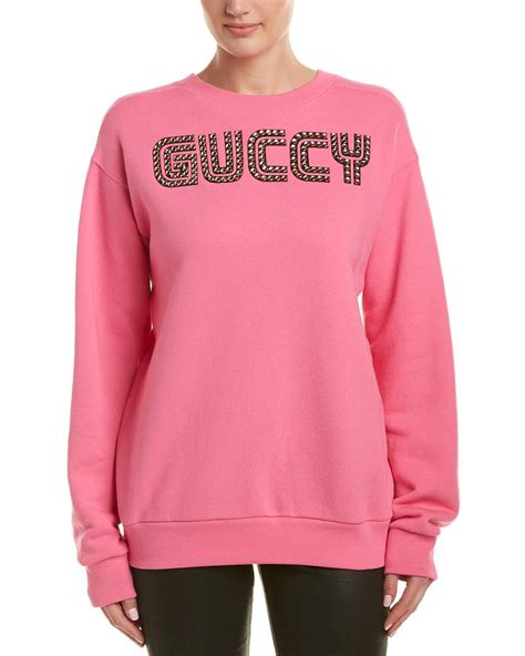 gucci sweatshirt pink